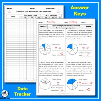 Angle Measurement Concept Relating Degree Angles Fractional Parts Of