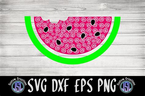 Watermelon Swirls Summer SVG Cut File SVG EPS DXF PNG 595396