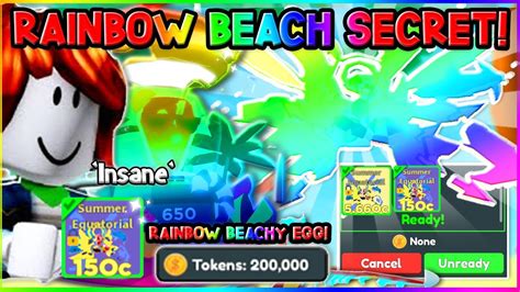 Got New Rainbow And Golden Summer Secret 200k Token Rainbow Only Beachy