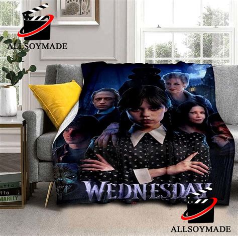 Cheap All Character Netflix TV Series Wednesday Addams Blanket ...