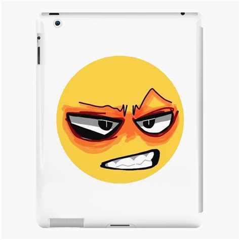 Angry Cursed Emoji Tiktok Meme Face Ipad Case And Skin For Sale By Cursedemoji Redbubble