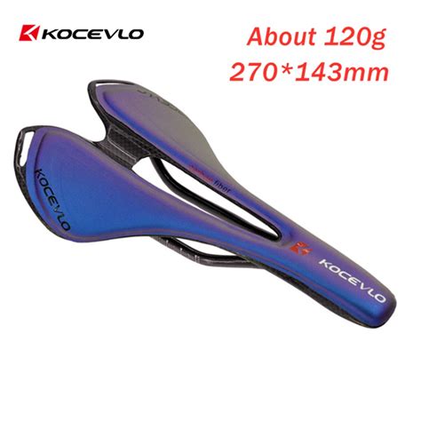 Kocevlo Full Carbonfiber Leather Fiber Road Mountain Bike Saddle Seat