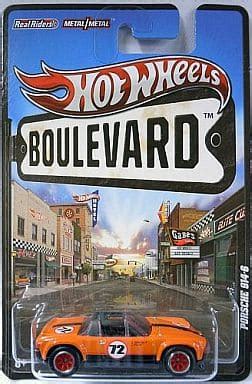 駿河屋 PORSCHE オレンジブラック Hot WHeeLS BOULEVARD W