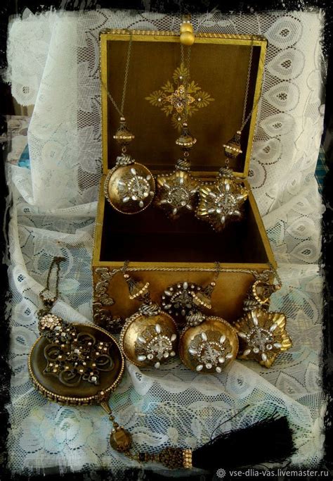 Набор елочных игрушек Golden souvenir – заказать на Ярмарке Мастеров ...