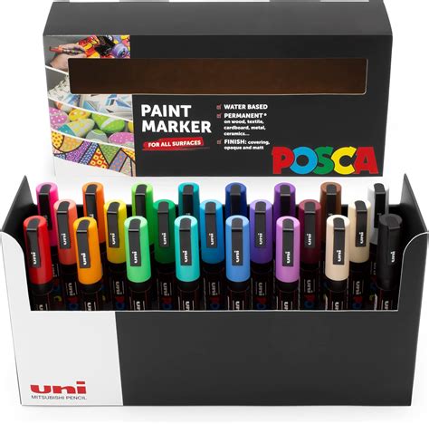 Posca Pc M Lot De Marqueurs De Peinture Mm Amazon Fr