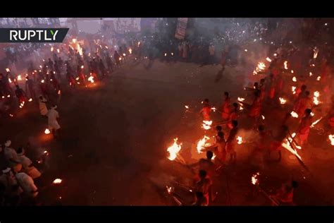 Agni Keli Fire Throwing Festival In India Interestingasfuck