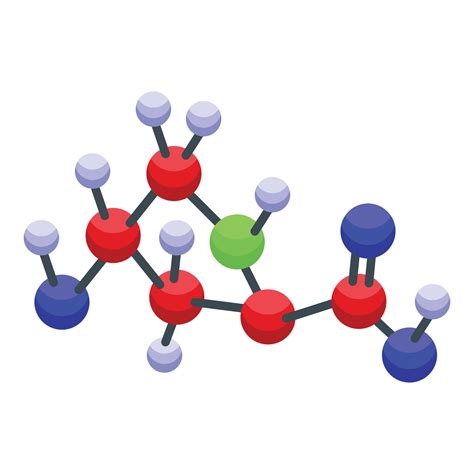 Collagen structure icon isometric vector. Skin molecule 15003899 Vector Art at Vecteezy