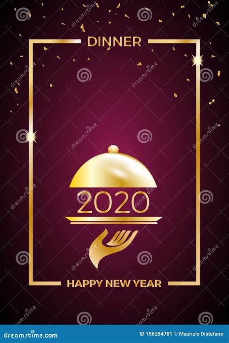 2020 New Year S Eve Dinner Template For Poster Cover And Menu