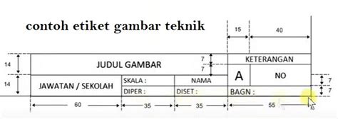 Cara Membuat Etiket Keterangan Gambar Teknik Di Visio Future Tech Is