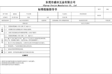 标准检验指导书sipword文档在线阅读与下载免费文档