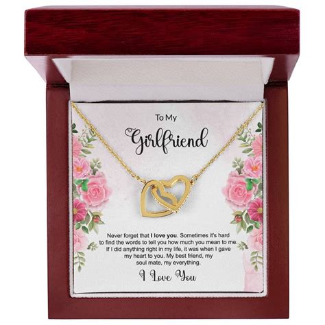 To My Girlfriend Necklace Gift From Boyfriend Delicate Promise