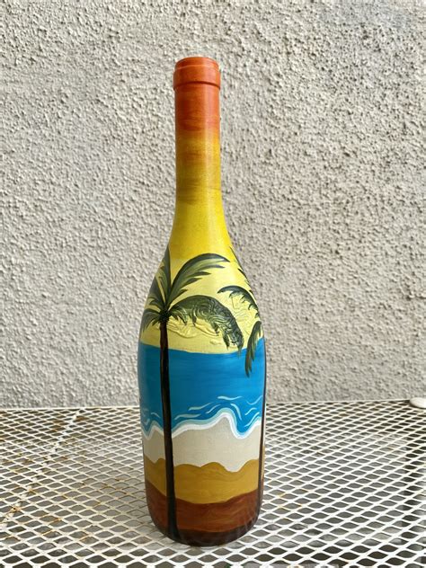 Hand Painted Recycled Bottle Decor Goa Imagicart