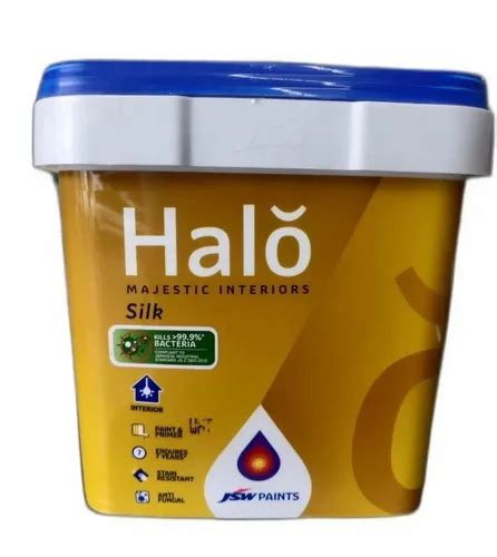 JSW Halo Majestic Interior Silk Paint Packaging Size 4 L At Rs 1600