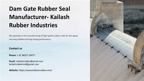 PPT Dam Gate Rubber Seal Rubber Seal Manufacturer In Ahmedabad