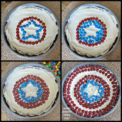 Captain America Shield Cookie Cake