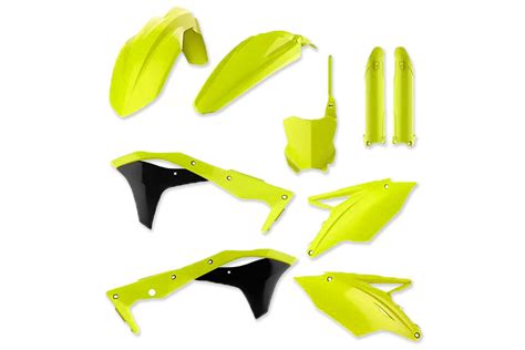 Polisport Flo Yellow Plastic Kit With Lower Forks 16 18 KX450F