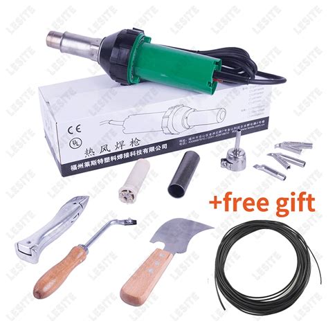 PVC Vinyl Floor Welder Hot Air Welding Gun With Plastic Rod For Flooring Install Slotting