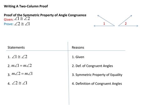 PPT 2 6 Prove Statements About Segments And Angles PowerPoint