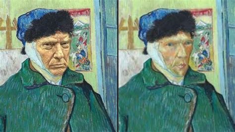 Trump Today Inspired By Van Gogh Self Portrait With Bandaged Ear