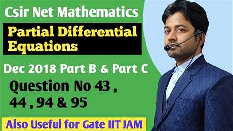 117 Csir Net Pde Solutions Csir Net Mathematics Dec 2018 Pde