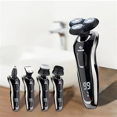 Rechargeable Electric Shaver 4d Razor Men Nose Sideburn - Temu