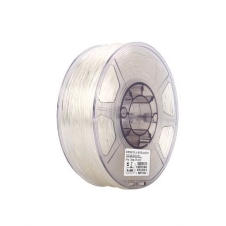 ESUN Transparent Clear PLA 3D Printer Filament 1 75mm 1kg ZENIX Store LLC