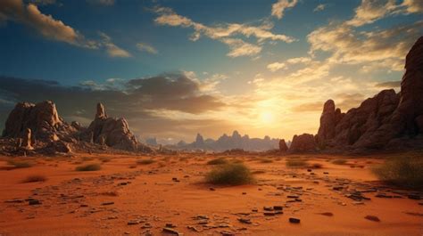 Premium Photo Exotic Fantasy Landscapes Unreal Engine Rendered Desert