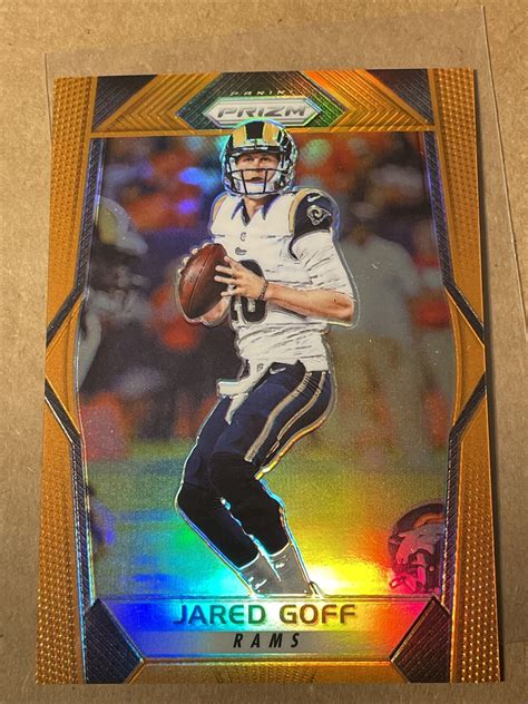 2017 Panini Prizm Orange Prizm 59 Jared Goff 275 For Sale Online EBay