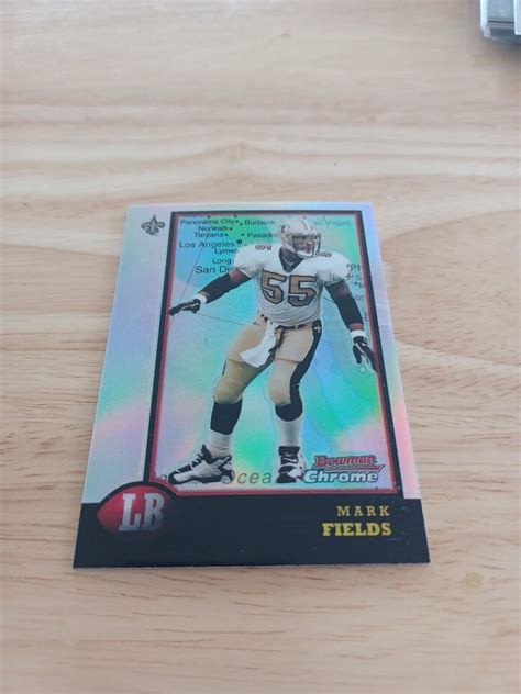 Bowman Chrome Interstate Refractor Mark Fields Saints Rare