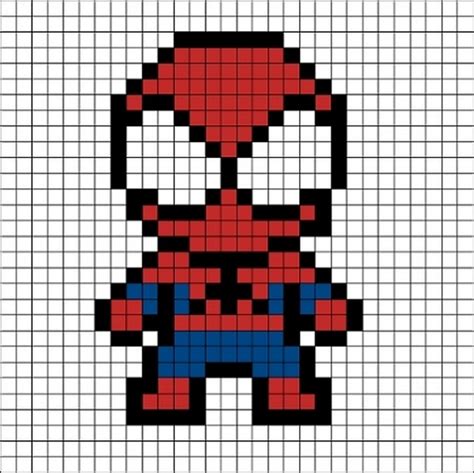 Black Suit Spider Man Perler Bead Pattern Plantillas Hama Beads