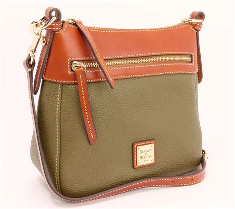 As Is Dooney Bourke Pebble Leather North South Medium Crossbody