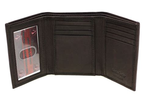 Mens Trifold Wallet Super Slim Bill Sections Card Slots Id