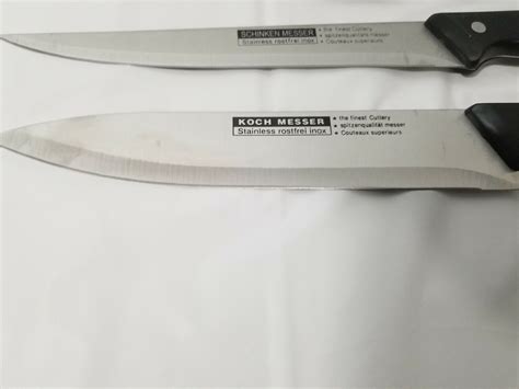 Koch Messer Stainless Rostfrei Inox 5 Piece Kitchen Knife Set And Sharpening Steel Ebay