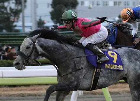 ＜東京大賞典＞レースを制したオメガパフューム。鞍上のミルコ・デムーロは飛行機ポーズで喜ぶ（撮影・郡司 修） ― スポニチ Sponichi