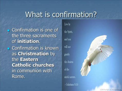 Ppt The Sacrament Of Confirmation Powerpoint Presentation Free Download Id 1778266