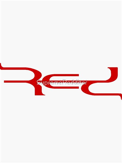 "Red Band Logo" Sticker by SupremeRedditor | Redbubble