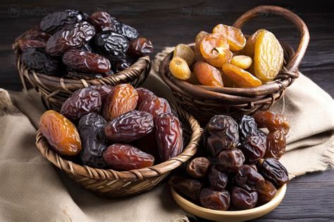 Premium AI Image | A basket of dates and dates