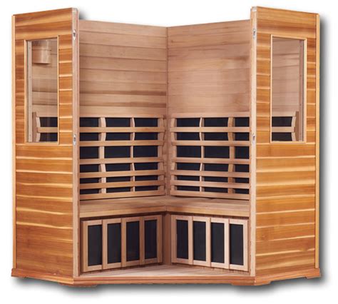 Clearlight Premier IS C 3 4 Person Corner Infrared Sauna Clearlight