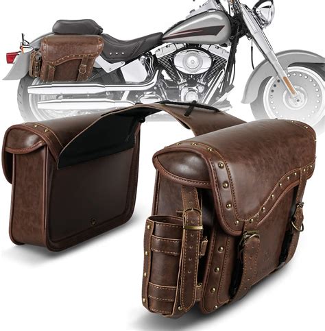 Amazon Fr Nicecnc Sacs De Selle Moto En Cuir Pu Sacs De Selle