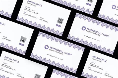 20+ Gracefully Designed Purple Business Card Templates – Creatisimo