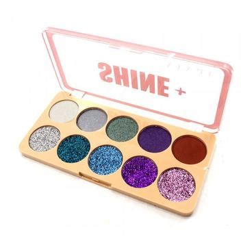 Paleta De Sombras E Glitter Shine More Vivai Sombra Prensado Paleta