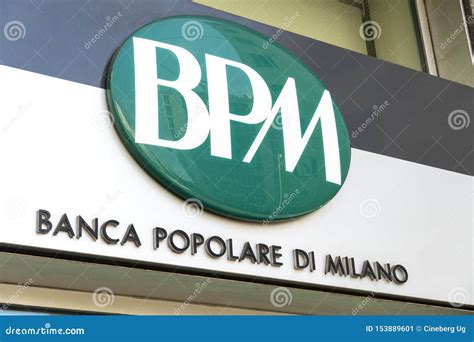 Bpm Banca Popolare Di Milano Editorial Photo Image Of Logo Bank