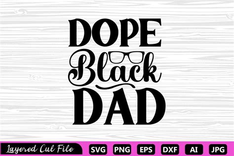 Dope Black Dad Svg Illustration Par Za Graphics · Creative Fabrica