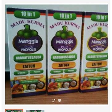 Jual Madu Kurma Manggis Plus Propolis 10 In 1 Shopee Indonesia