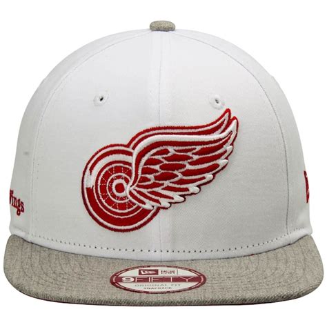 Mens Detroit Red Wings New Era White Logo Refresh Original Fit 9fifty