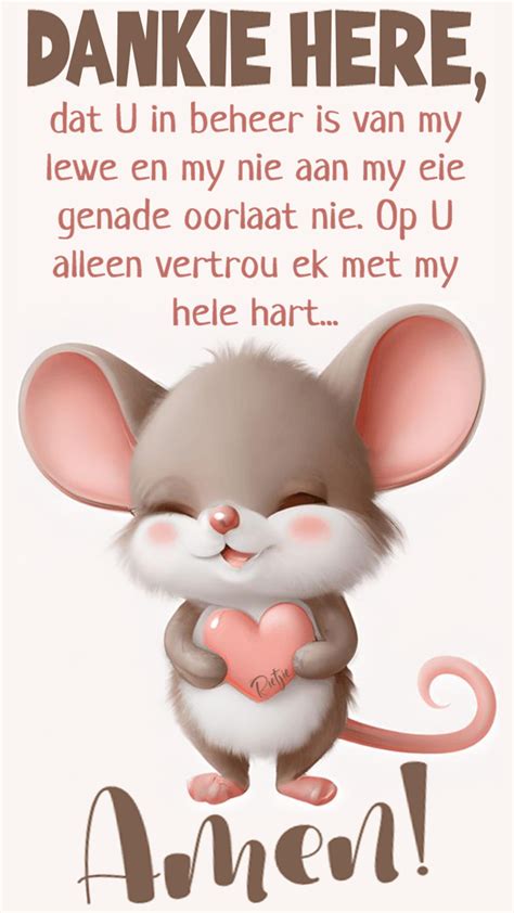 Dankie Here Dat U In Beheer Is Van My Lewe En My Nie Aan My Eie Genade