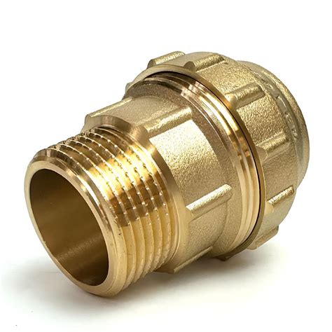 Муфта латунная с наружной резьбой для труб ПНД 32 мм-1" ZEISSLER ZSr ...