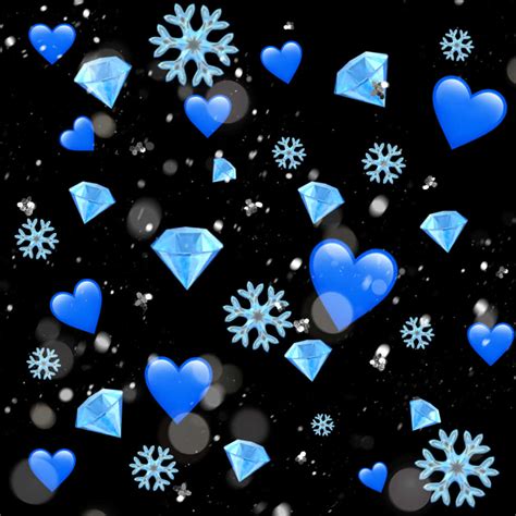 Download Winter_ Love_ Hearts_and_ Snowflakes_ Background | Wallpapers.com