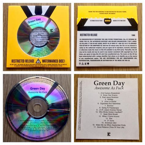 Green Day Awesome As Fuck CD Discogs
