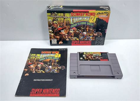 Jeu Donkey Kong Country Avec Boite Nintendo Super Nintendo